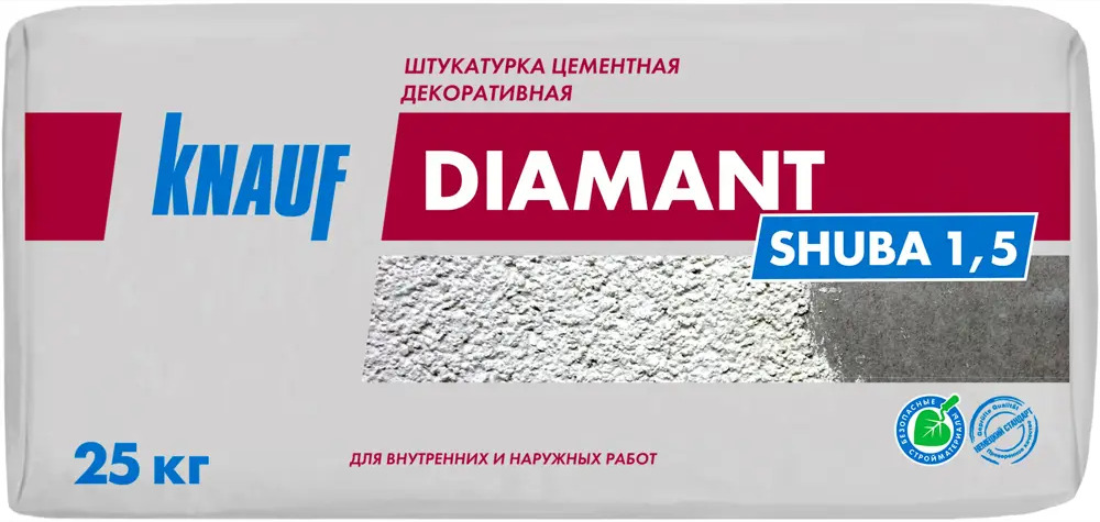Декоративная штукатурка KNAUF Diamant 'Шуба' для фасадов и интерьеров 82245339