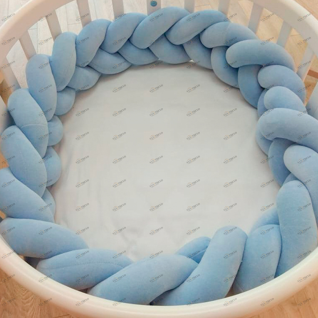 Бортик для люльки Bed плетеный голубой ELLIPSE ELLIPSE BED 351646 Голубой Santreyd 