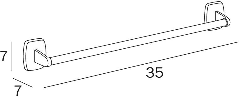 INDA® Вешалка для полотенец из металла Export A2218 - Вид №1