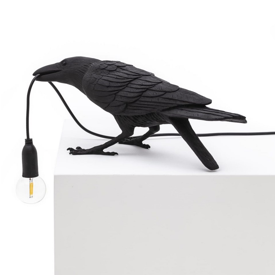 Светильник Bird Lamp Playing, черный Seletti 14736 - Вид №6
