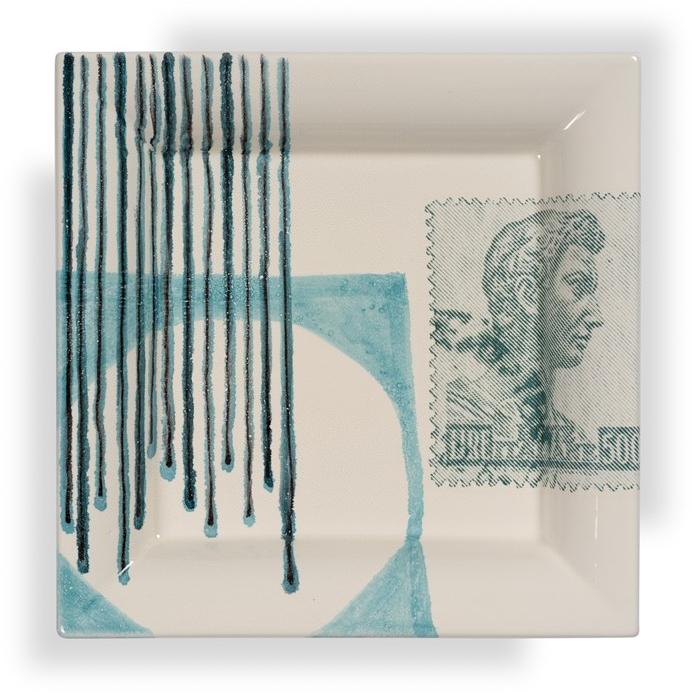 MARIONI Керамический поднос квадратный Postcard 01153g - Вид №2