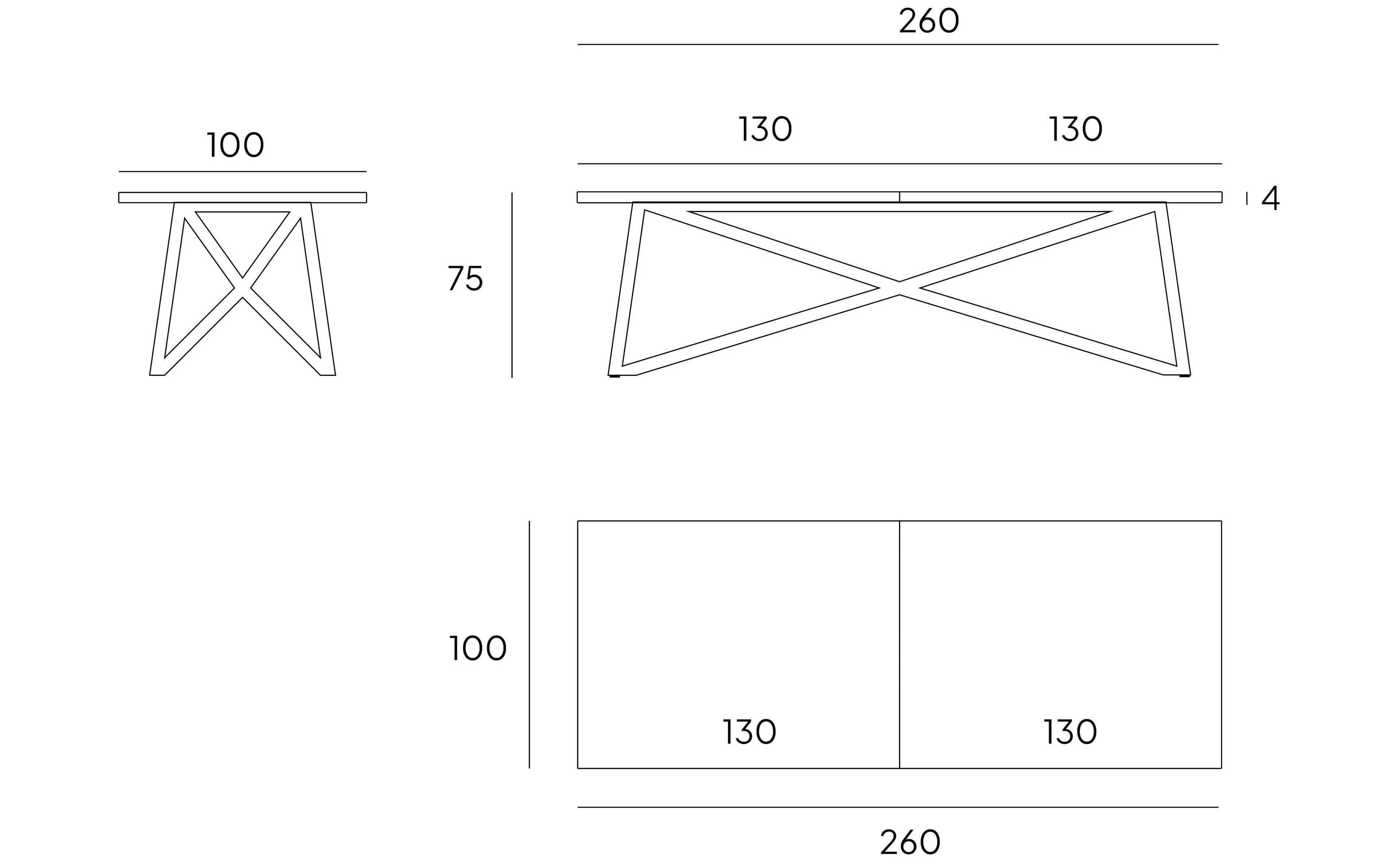 Прямоугольный стол из пеперино VELTHA® искусство ARCH-00037815 - Вид №8
