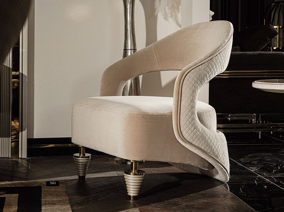 Тканевое кресло с подлокотниками Zebrano Quintus ARCH-00094422