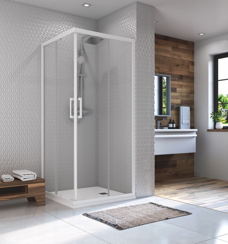 K966801 Реверсивная панель-дверь 90 см для комплектации квадратного / прямоугольного ограждения Corner Square/Rectangular Ideal Standard CONNECT 2 - Вид №2