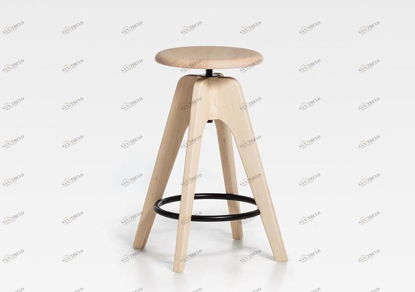 SIPA Табурет деревянный регулируемый Tommy sun-id-1444021