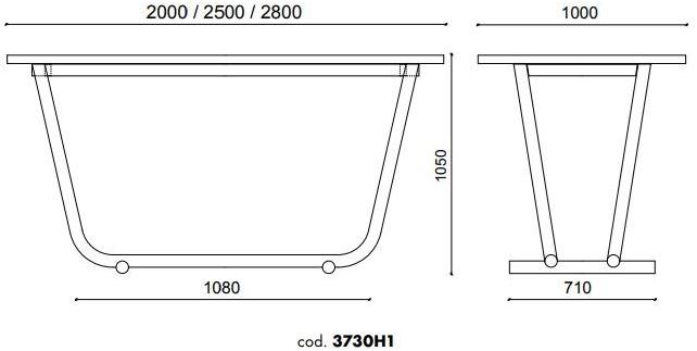 ALMA DESIGN Высокий стол из стали и дерева Paloalto sun-id-1480890 - Вид №3
