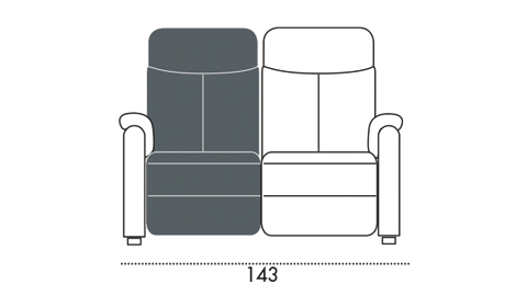 Диваны Divano 2 Posti – 1 Relax Spaziorelaxitalia  Brando Relax Brando Relax Divano 2 Posti – 1 Relax - Вид №6