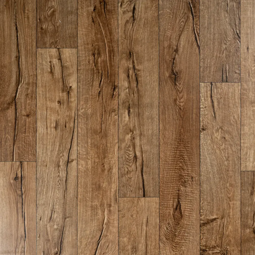 Линолеум полукоммерческий KREAFORTA «Фландрия» 32 класс 4 м коричневый под дерево 89436080 STLM-1584887 - Вид №1