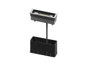 Анодированный алюминиевый светодиодный встраиваемый настенный светильник