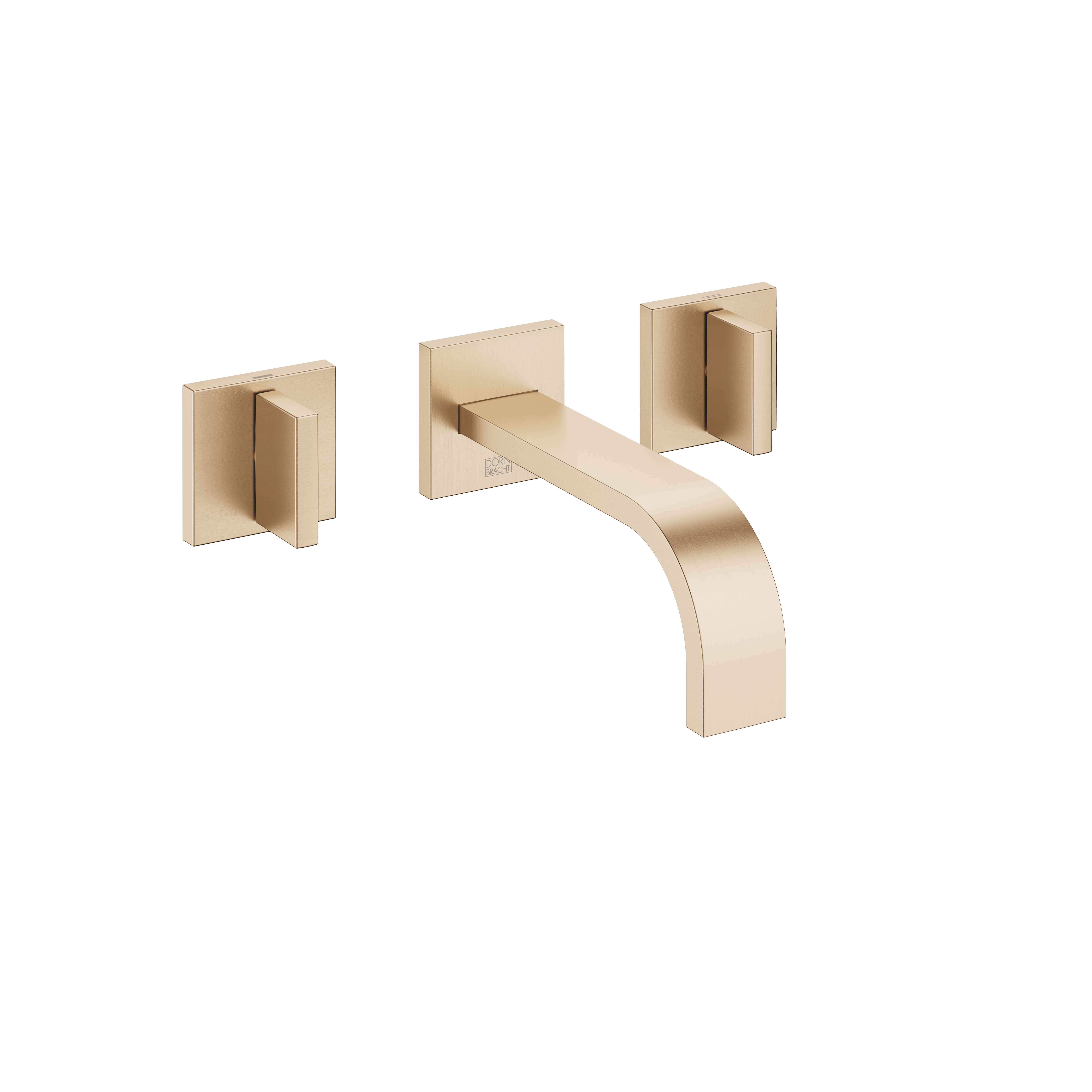 MEM Смеситель для раковины настенный без донного клапана - Brushed Champagne (22-каратное золото) DornBracht 36707782-46