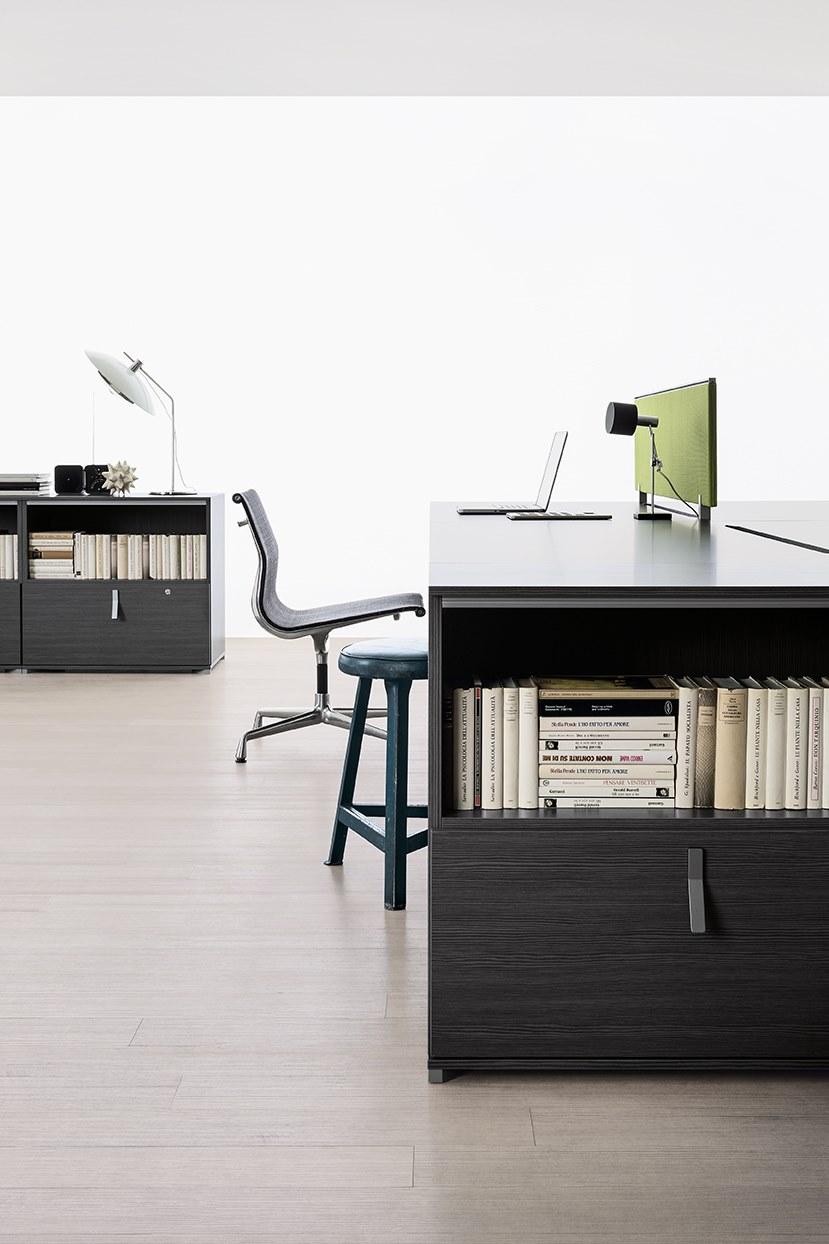 Citterio Низкая офисная мебель из меламина с распашными дверями sun-id-1494047 - Вид №1