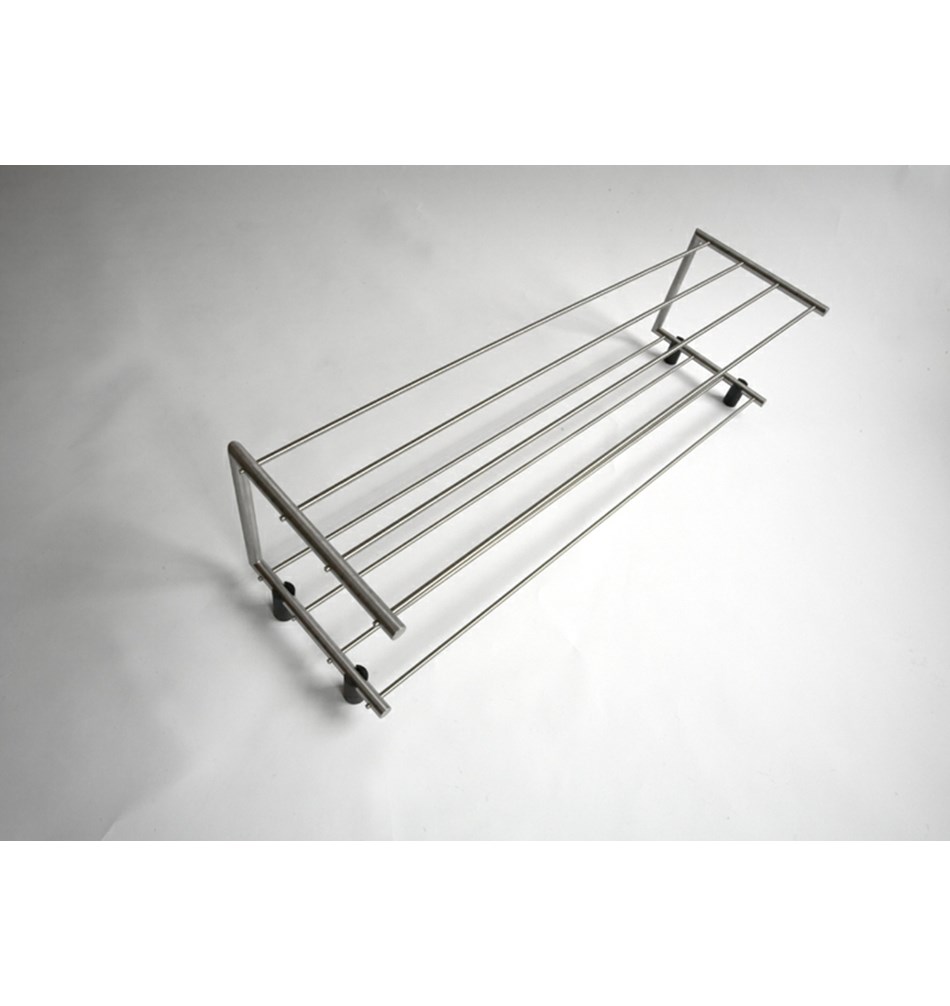 FROST Полка для обуви 2, 100cm » матовая. Нержавеющая сталь Матовый N1929-1  - Вид №2