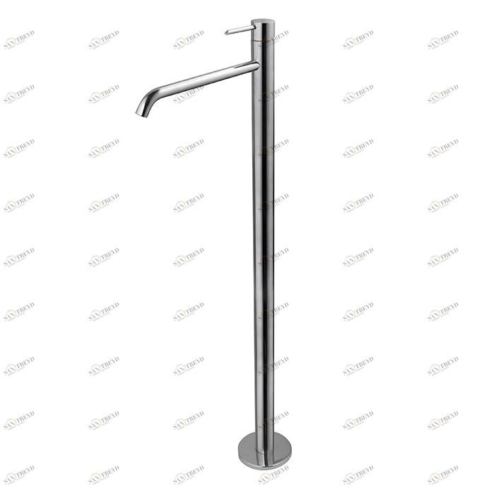 Смеситель для раковины, однорычажный, напольный. Керамический картридж Ø35 мм. Открытие для холодной воды. Расход 5,28 л / мин при 3 барах. Его необходимо приобрести вместе с напольным модулем Smart Box 100149141-N199999397  Round NOKEN 100208374  CHROME