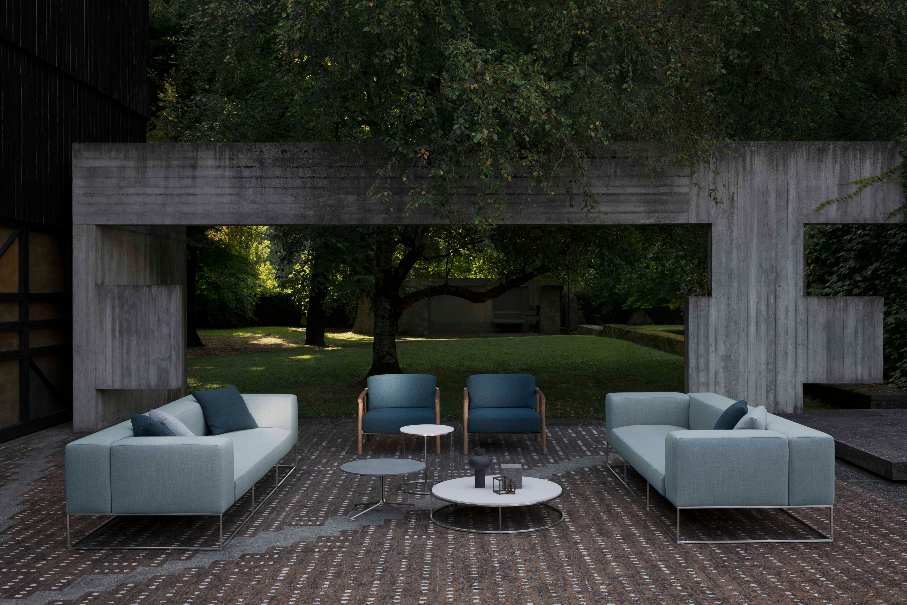 Ткань сад диван Living Divani Ile club ARCH-00069264 - Вид №3