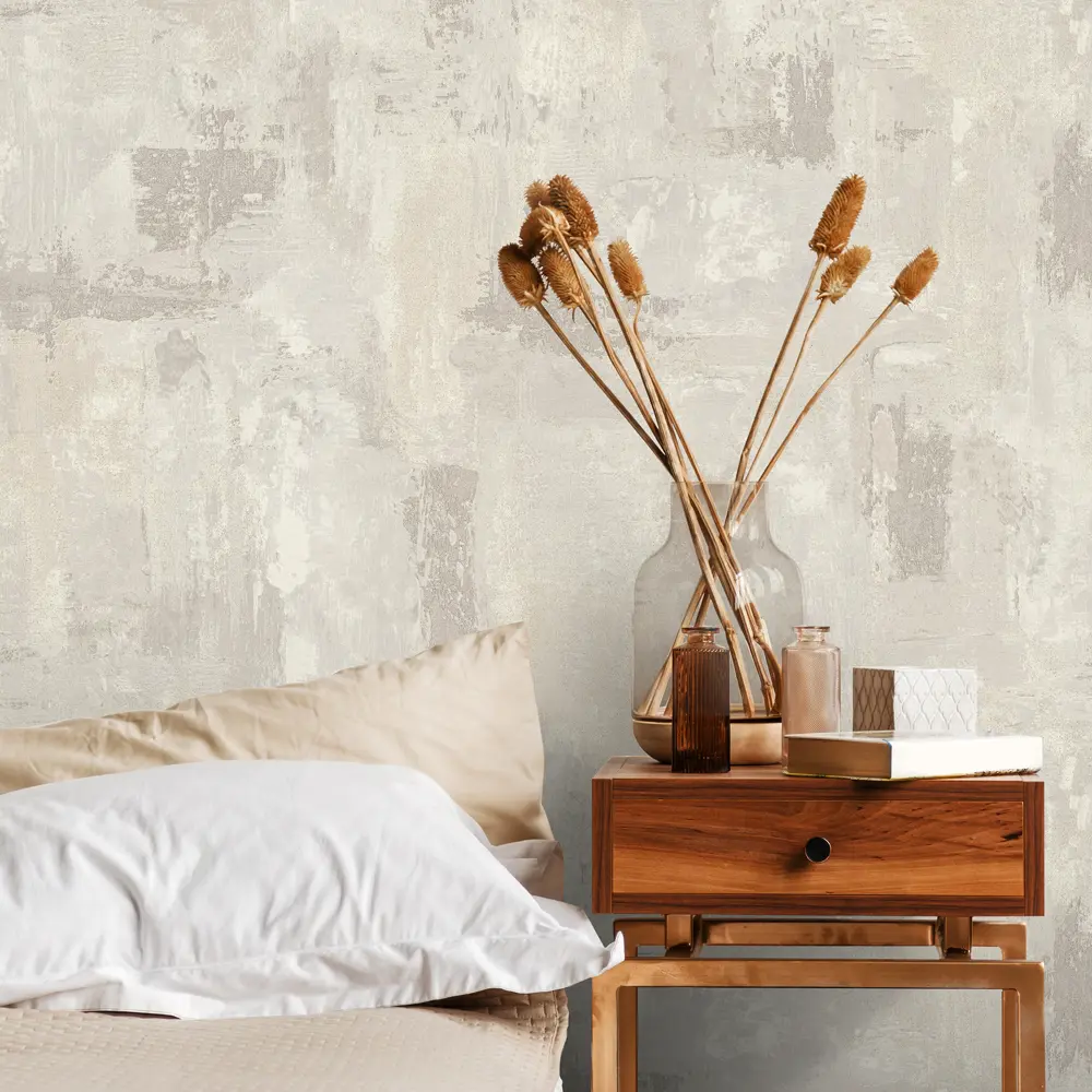 Обои флизелиновые Diamond Wall бежевые 1.06 м DI5057-17 STLM-2047656 - Вид №2