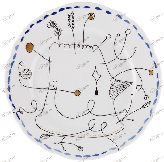 Vista Alegre Фарфоровая десертная тарелка Folkifunki 21127775 