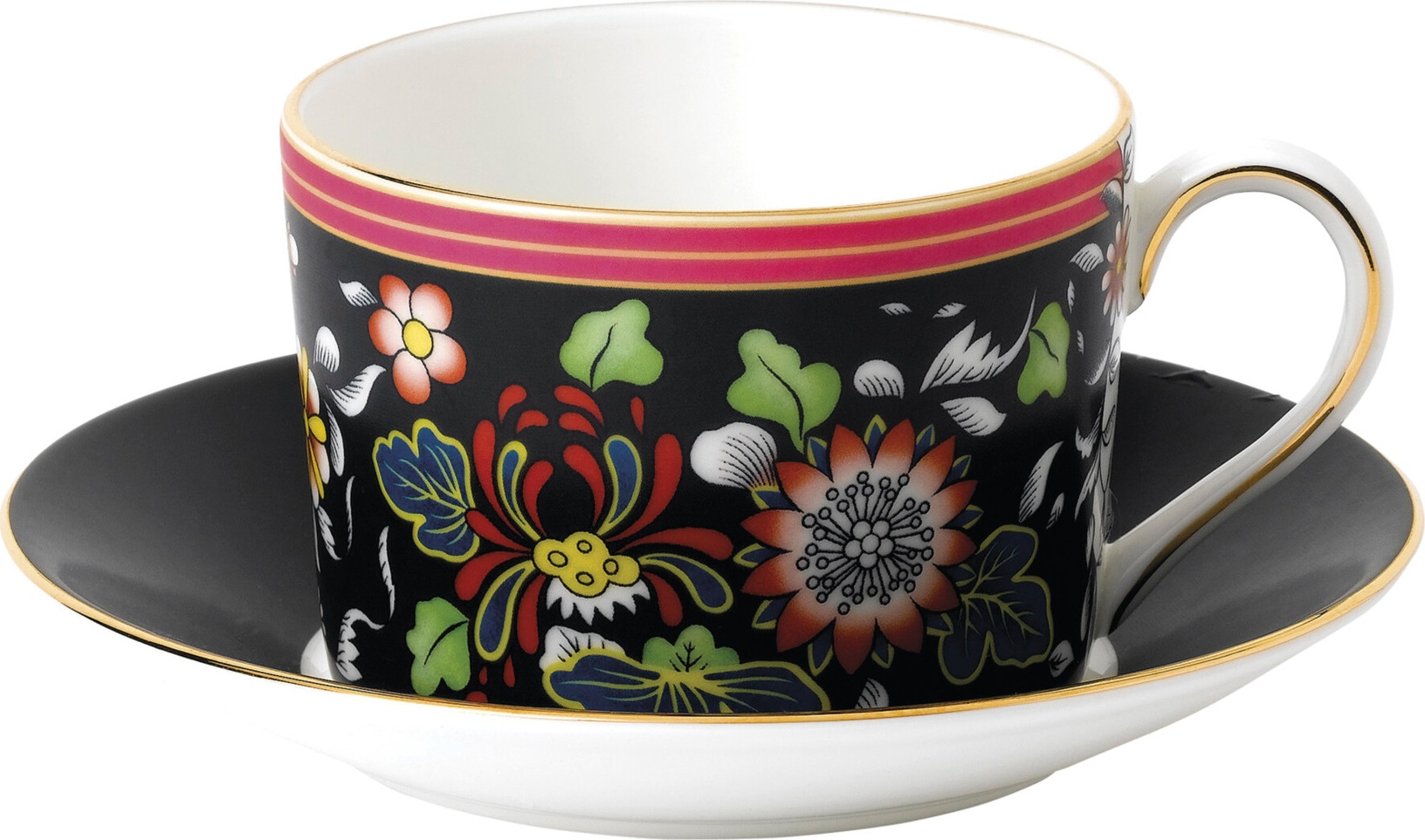 10671657 Wedgwood Чашка чайная с блюдцем Wedgwood Вандерласт 150мл Фарфор костяной 