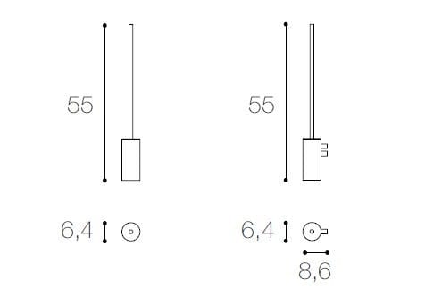 Туалетная щетка из нержавеющей стали Falper цилиндр ARCH-00067221 - Вид №2