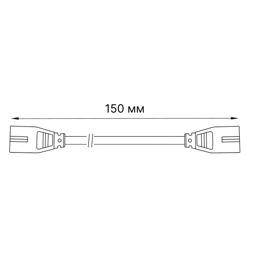 Соединительный кабель Volpe Q151 15 см цвет черный STLM-2105631 - Вид №2