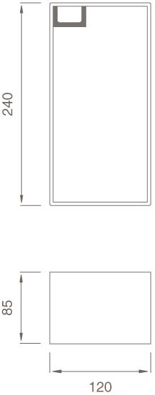 Ceadesign Полка для ванной из нержавеющей стали Duet - accessori Det 93 - Вид №2