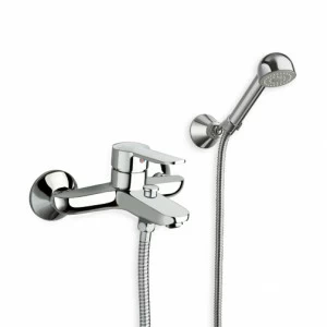 CRI2P101 Внешний смеситель для ванны с гибким шлангом и регулируемым ручным душем с защитой от накипи Cristina Rubinetterie