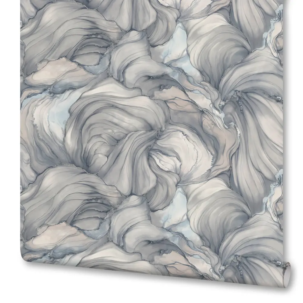 Флизелиновые обои АРТЕКС Vodoley серые с влагостойким покрытием 89370872 STLM-1376508