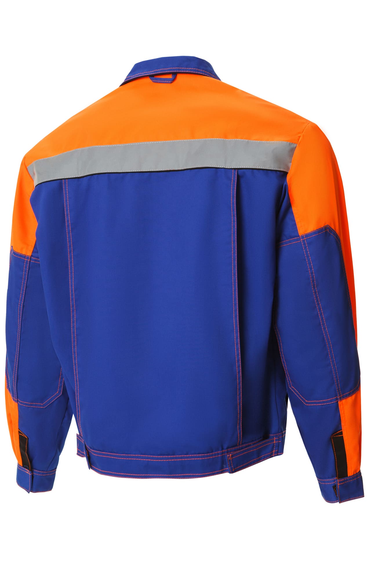 61857 Костюм "Профессионал-2" с СВП василек-оранжевый-черный  Летняя спецодежда  размер 56-58/170-176  - Вид №2