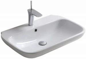 Cle4365101 Подвесная раковина настенная овальная Olympia Ceramica CLEAR белая