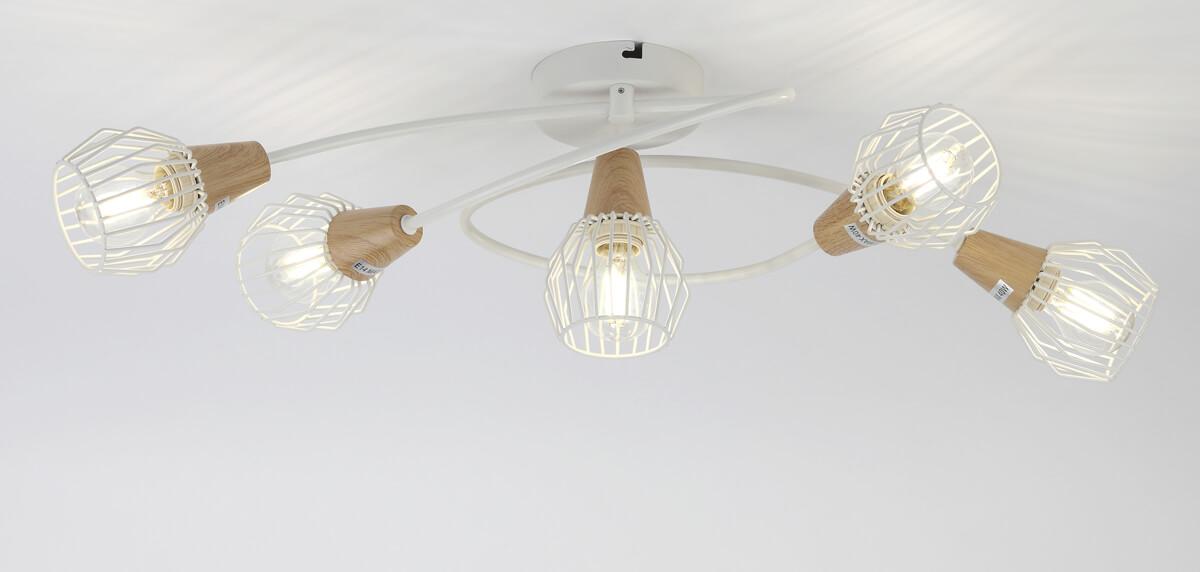 Потолочная люстра Rivoli Naturale 7002-305 RIVOLI NATURALE 336927 Белый - Вид №3