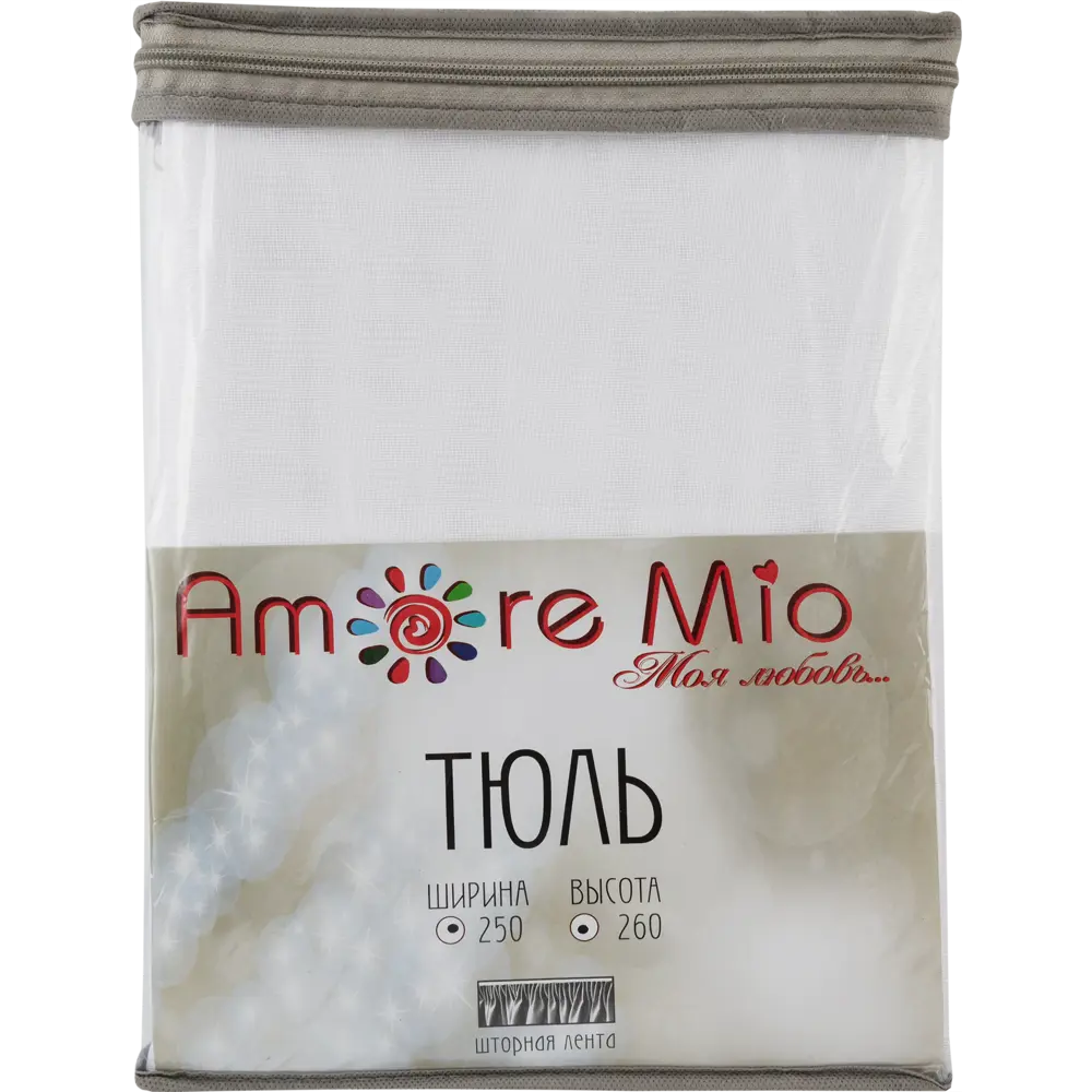 Тюль на ленте «Фентези», 250x260 см, однотон, цвет белый AMORE MIO STLM-2178827 - Вид №6