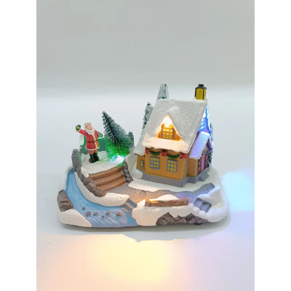 87547211 Композиция новогодняя светодиодная Домик у реки 17x11x12 см STLM-0952768 Santreyd  - Вид №13