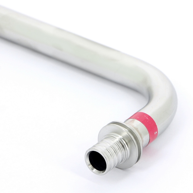 Угол с трубкой 500 мм из нержавеющей стали для подключения радиатора, REHAU 16x15 240931 - Вид №3