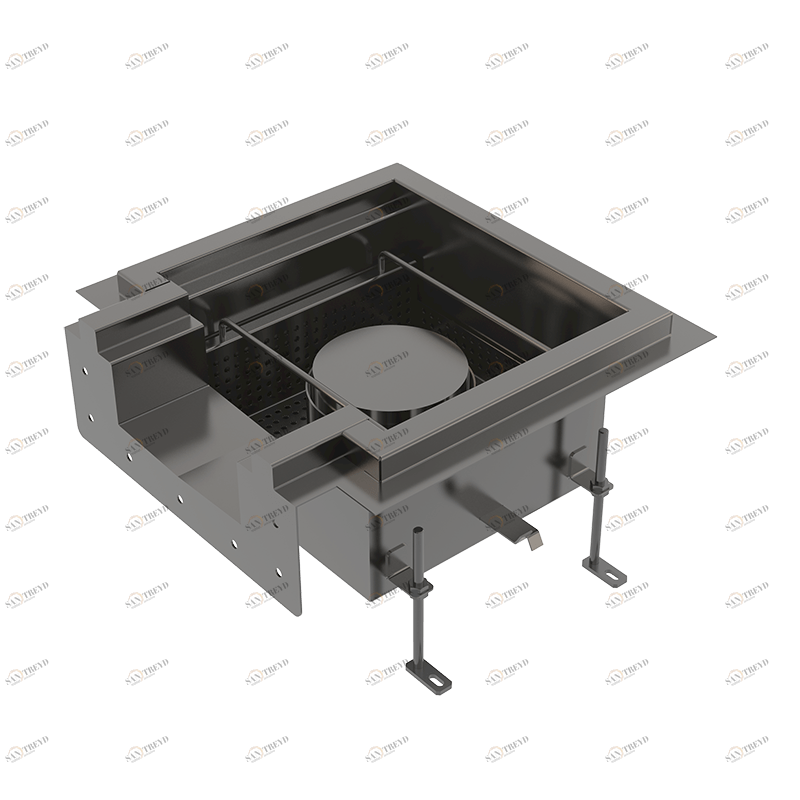 Промышленный сливной трап с коробчатым выпуском из нержавеющей стали AISI 316L ALCAPLAST APR11251