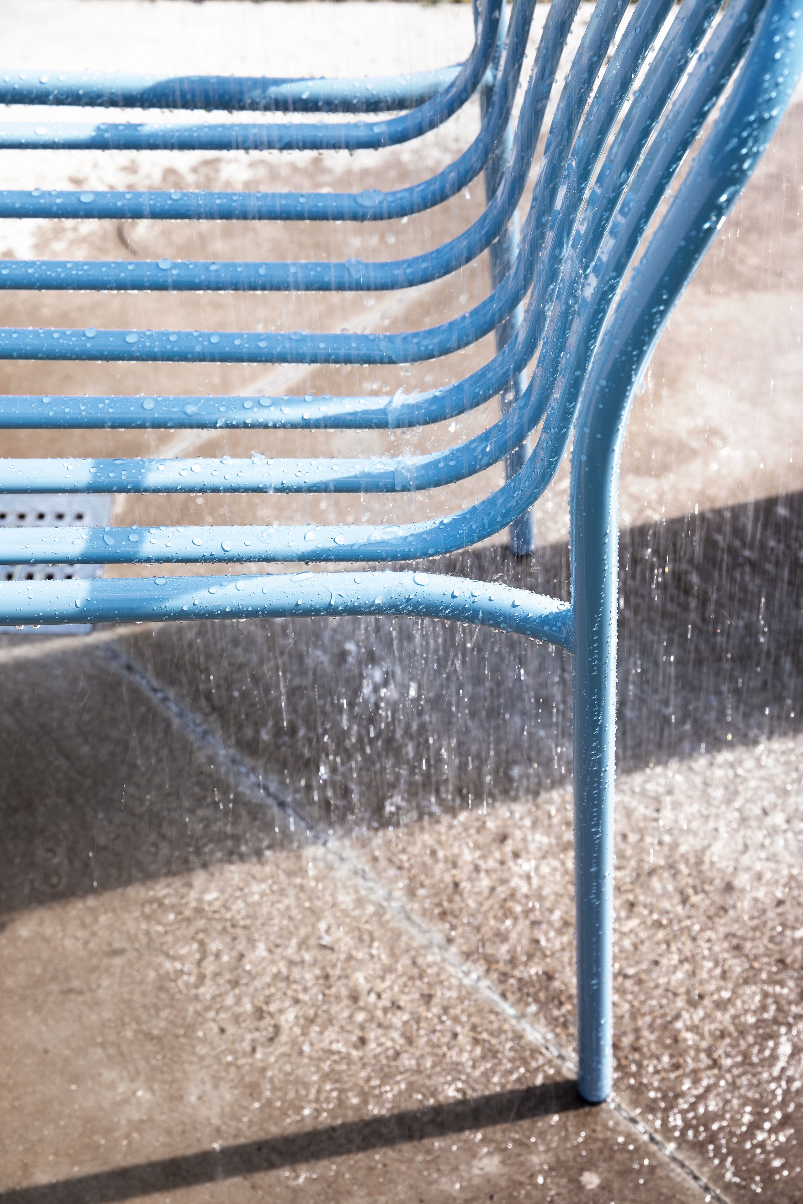 Металлический штабелируемый стул с открытой спинкой TrabA' Metis ARCH-00141371 - Вид №15