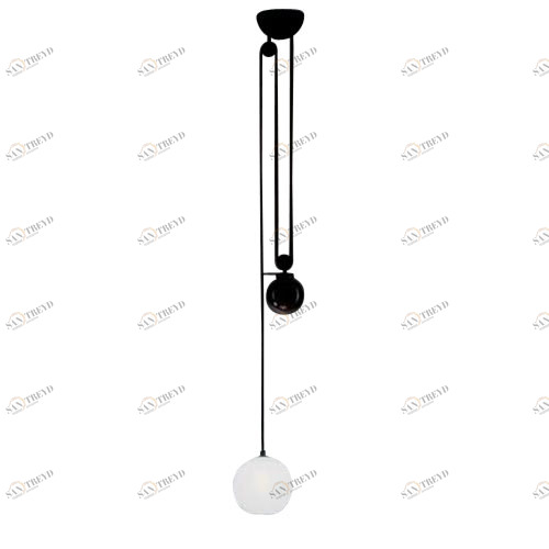 Светильник подвесной 25х25 см белый с черным Aggregato A089410 ARTEMIDE ДИЗАЙНЕРСКИЕ 00-3882278 Черный 