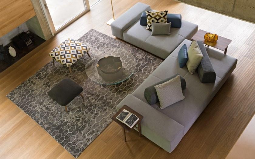 Flou Модульная скамья со спинкой, обитая тканью sun-id-1443945 - Вид №3