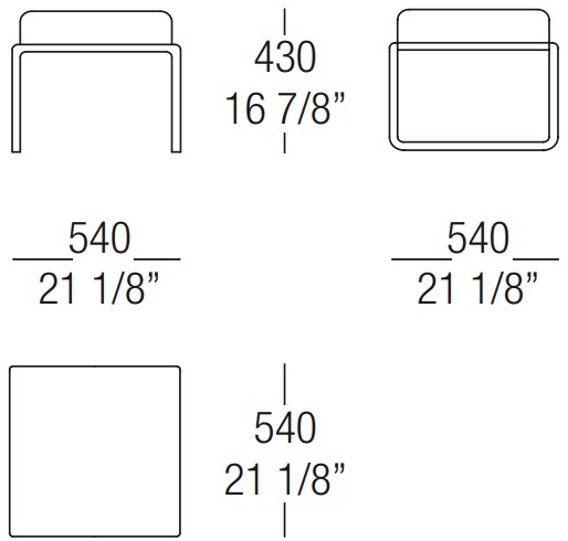 MisuraEmme Мягкий пуф со съемным чехлом Atelier sun-id-1447095 - Вид №2