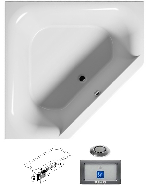 BA1100500000000_top1 Ванна Riho Austin Santreyd - Вид №1