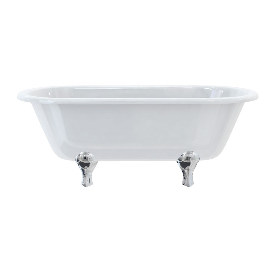 Burlington Двухсторонняя ванна Windsor 170 см с роскошными ножками с ножками Luxury Claw в черном цвете E3 L1B  - Вид №6