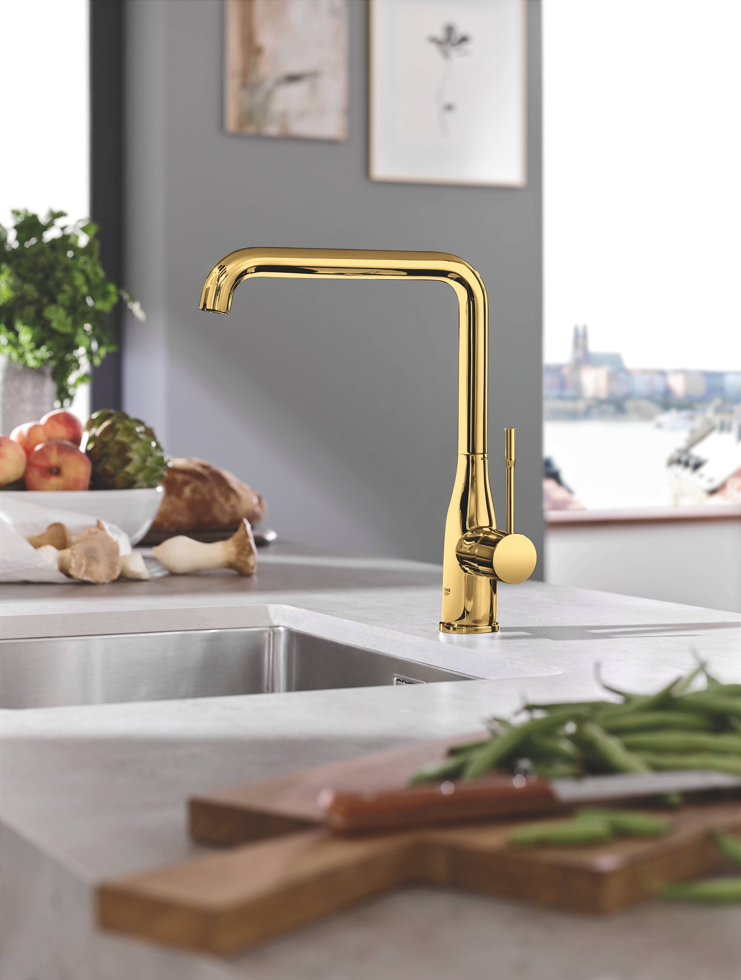 Смеситель для кухни GROHE Essence New, холодный рассвет глянец (30269GL0) - Вид №1