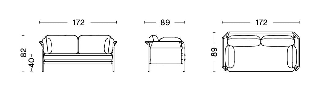 2-местный диван Hay Can ARCH-00082510 - Вид №22