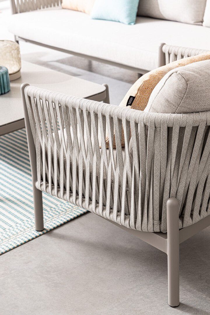 Веревочное и тканое садовое кресло с подлокотниками BIZZOTTO Florencia ARCH-00111854 - Вид №10