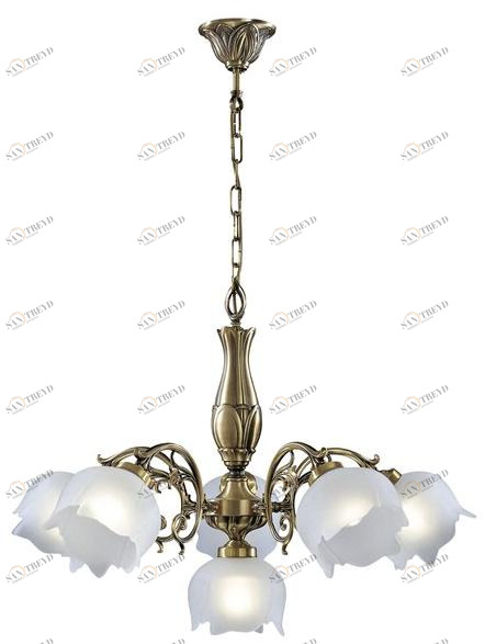 Possoni Illuminazione Подвесной светильник из атласной латуни со стеклами Bianca 25/5+1