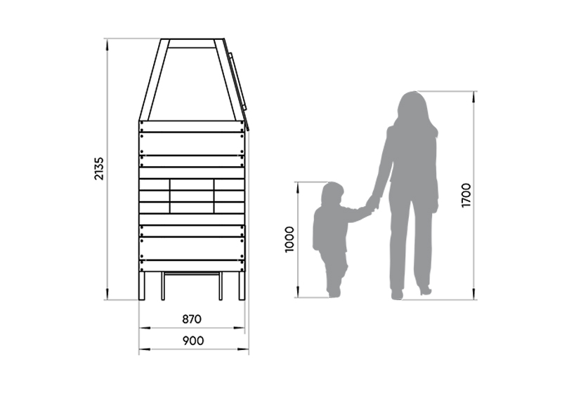 Кровать-домик двухъярусная Home West M 80х160 см белая ELLIPSE ELLIPSE HOME 351799 Белый Santreyd  - Вид №5