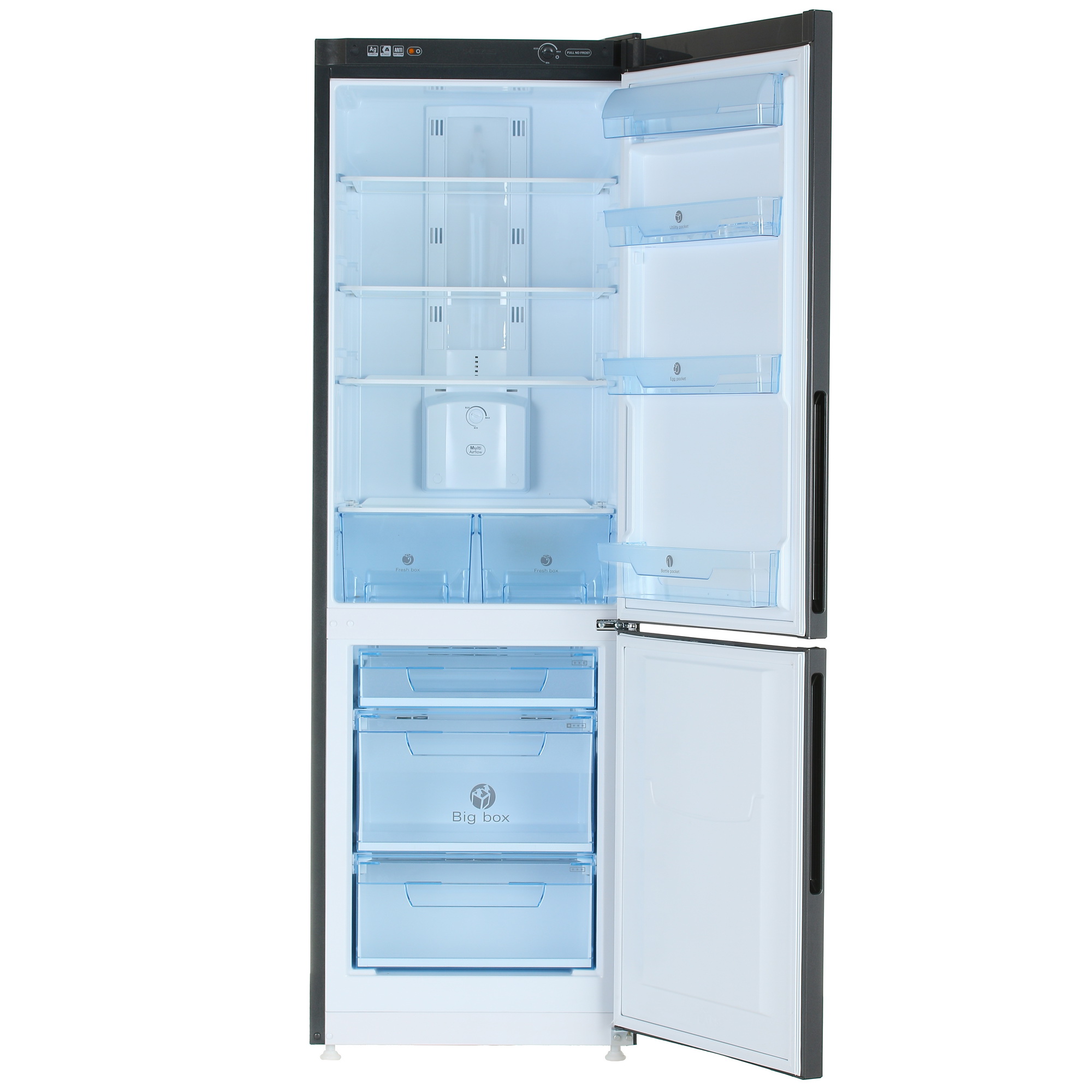 8136835 Холодильник с морозильником   Pozis RK-FNF-170 черный STDN-0029363 - Вид №1