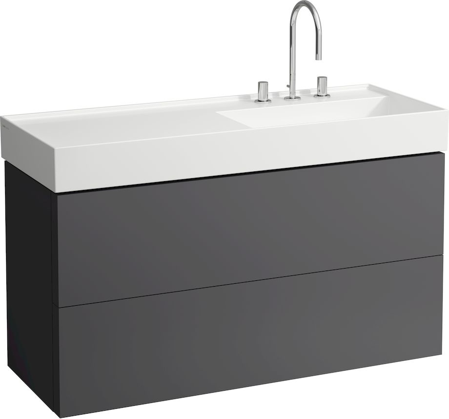 H8133330001121 Раковина, полочка слева, со специальным скрытым сливом LAUFEN PRO - Вид №3