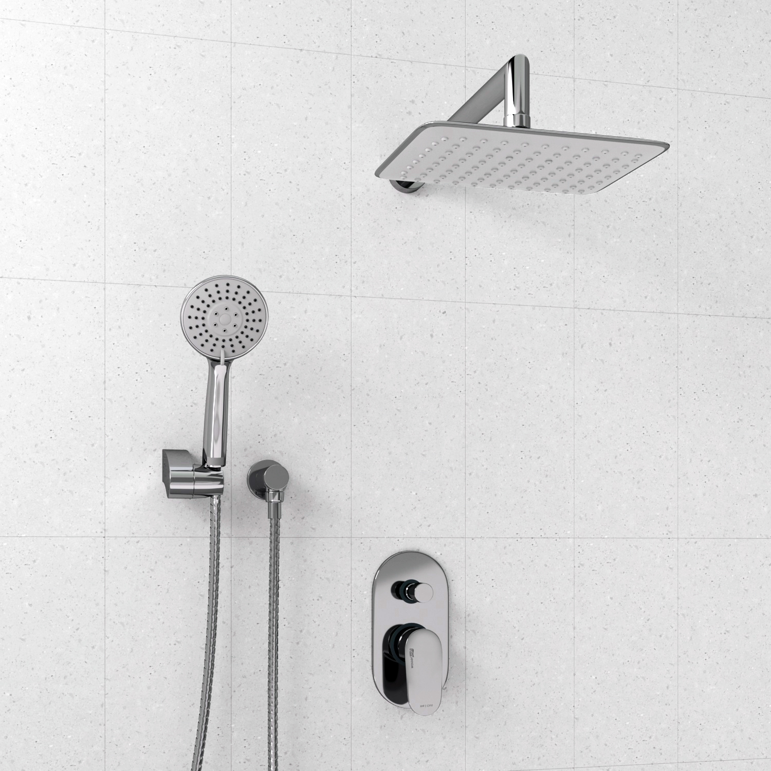 A14031 Встраиваемый комплект для душа с верхней душевой насадкой и лейкой WasserKRAFT 