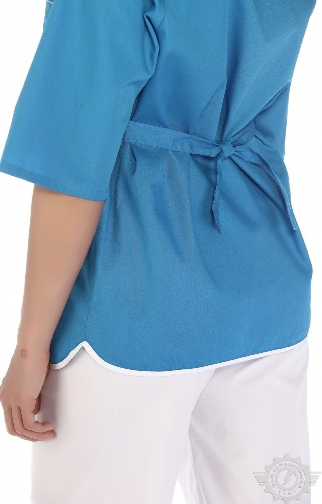 66181 Куртка "Сервис" темно-голубая  Медицинская одежда  размер 50/158-164 Спецодежда  - Вид №5