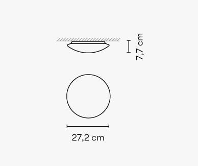 Настенный светильник / стеклянный потолочный светильник Vibia ARCH-00150919 - Вид №9