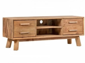 Arrediorg.it® Тумба под телевизор из массива дерева с системой управления кабелями Woodside Ah633 tv cabinet